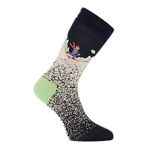 Happy Socks Snowy Night Herren Socken 41-46, navyblau