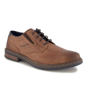 Bugatti Rigalo Evo Herren Businessschuh Cognac, 42