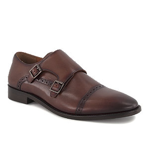 Mathew & Son Monk Herren Businessschuh Braun, 45
