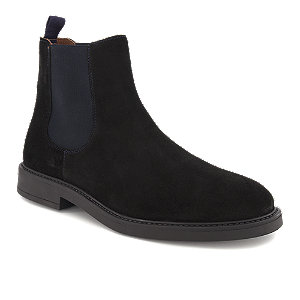 Mathew & Son Herren Chelsea Boot Schwarz, blau, 42