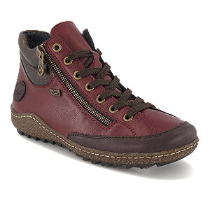 Rieker Damen Schnürschuh Rot, 36