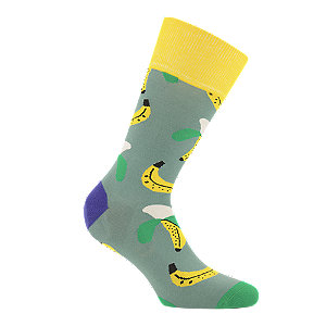 Dilly Socks Peeled Banana Herren Socken 41-46, grau