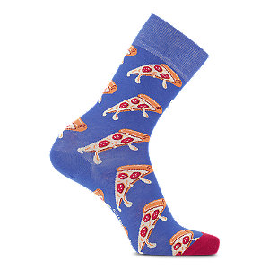 Dilly Socks Pizza Drip Herren Socken 41-46, blau