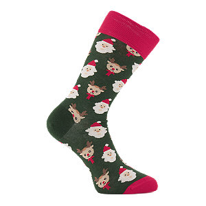 Dilly Socks Rudolph In The Forest Herren Socken 41-46, grün