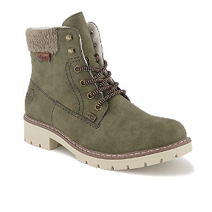 Rieker Damen Schnürboot Grün, 36