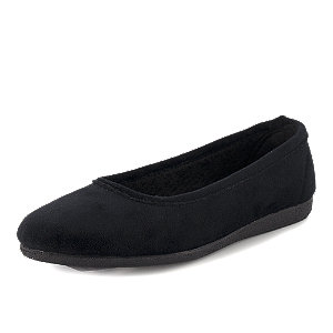 Wellness Damen Hausschuh Schwarz, 36