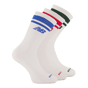 New Balance 3er Pack Herren Socken 43-46, weiss