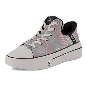 Skechers Snoop One Slip-Ins Damen Silber, 41