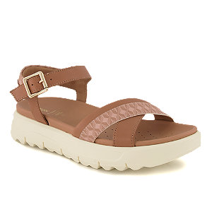 Geox Xand Damen Hohe Sandalette Cognac, 36