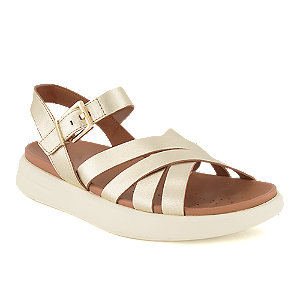 Geox Xand Damen Flache Sandalette Gold, 40