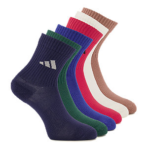 adidas 6er Pack Kinder Socken 34-36, blau