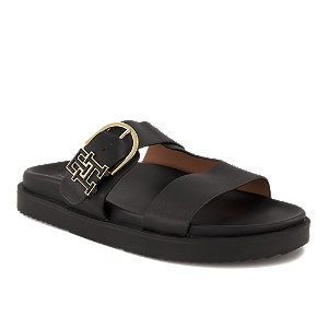 Tommy Hilfiger Damen Pantolette Schwarz, 42