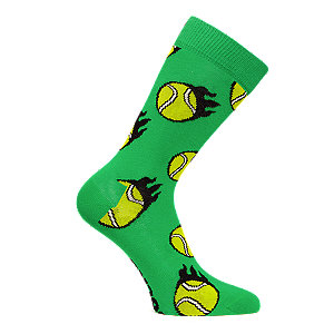 Happy Socks Tennis Ball Damen Socken 36-40, grün