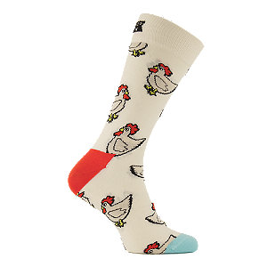 Happy Socks Rooster Herren Socken 41-46, weiss