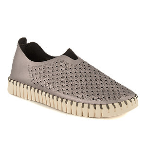 Ilse Jacobsen Damen Slipper Silber, 36