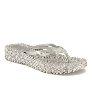 Ilse Jacobsen Damen Flip Flop Silber, 41