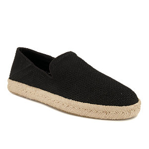 Toms Santiago Herren Espadrille Schwarz, 45