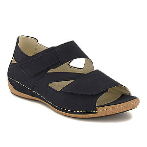 Waldläufer Heliette Damen Flache Sandalette Blau, 7.5