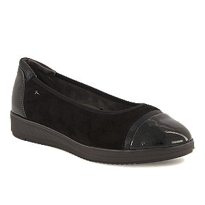 Tamaris Comfort Damen Ballerina Schwarz, 42