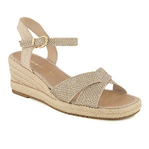 Tamaris Damen Hohe Sandalette Beige, 36