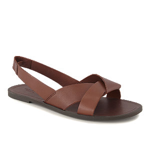 Vagabond Tia Damen Flache Sandalette Cognac, 39