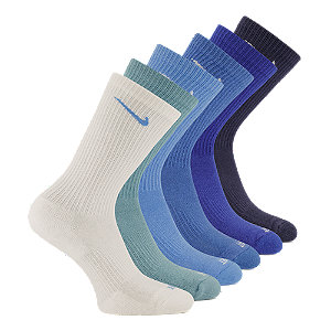 Nike Training Crew 6er Pack Socken 38-42 | 42-46, blau