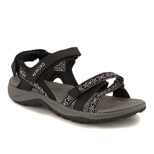 46 Nord Aventura Damen Sandale Schwarz, 36
