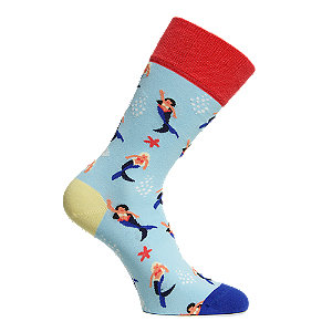 Dilly Socks Mellow Mermaids Damen Socken 36-40, blau