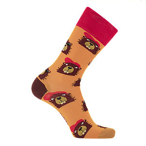 Dilly Socks Bievers in the Hood Herren Socken 41-46, gelb