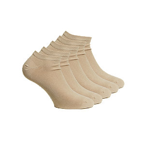 Varese Sneaker 5er Pack Bambus Socken 43-46, beige