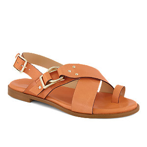 Image of Varese Damen Flache Sandalette Orange bei OchsnerShoes.ch