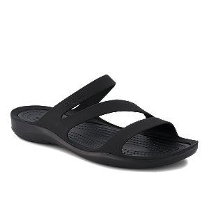 Crocs Swiftwather Damen Pantolette Schwarz