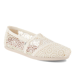 Toms Crochet Damen Slipper Creme, 36