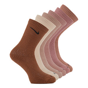 Nike Everyday Plus Cushion Crew 6er Pack Socken 34-38 | 39-42, beige, 38-42