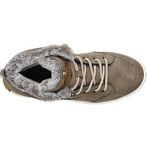 fur lined high top trainers