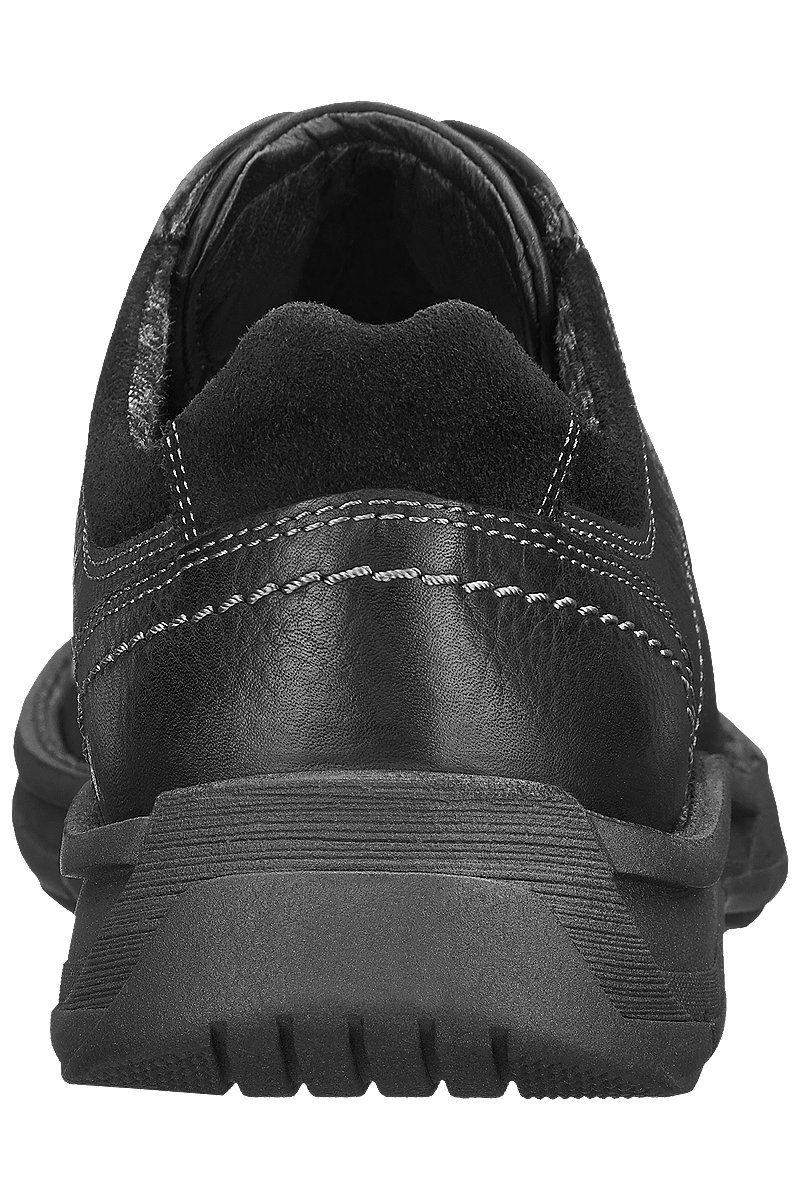 Deichmann Mens Gallus Black Leather Lace-up Shoes . 3