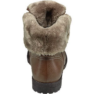 fur topped ankle boots