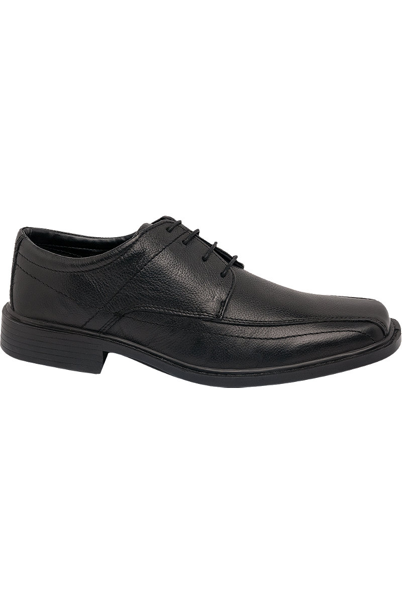 Deichmann Mens Claudio Conti Black Lace-up Shoes. 1