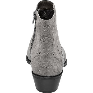 Deichmann Grey Faux Suede Western Ankle 