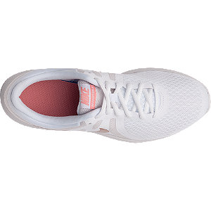 Deichmann Ladies Nike Revolution White Rose Gold Lace up Trainers