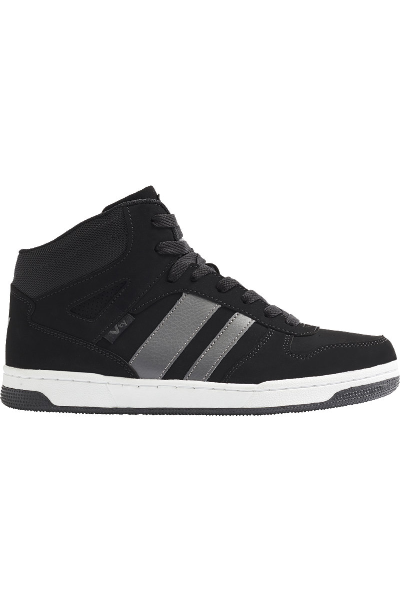 Deichmann Mens VTY Midcut Black Lace-up Trainers. 2 Deichmann Mens VTY Midcut Black Lace-up Trainers. 2