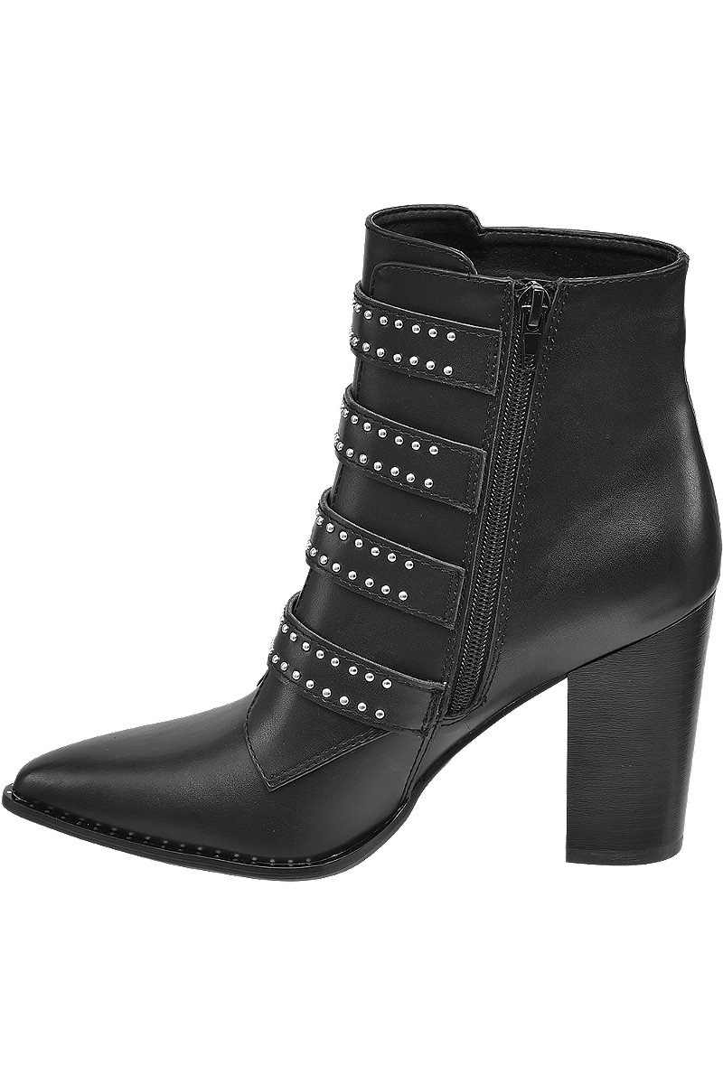 Deichmann Rita Ora Star Collection Black Heeled Ankle Boots. 2
