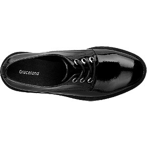 black patent lace up shoes ladies