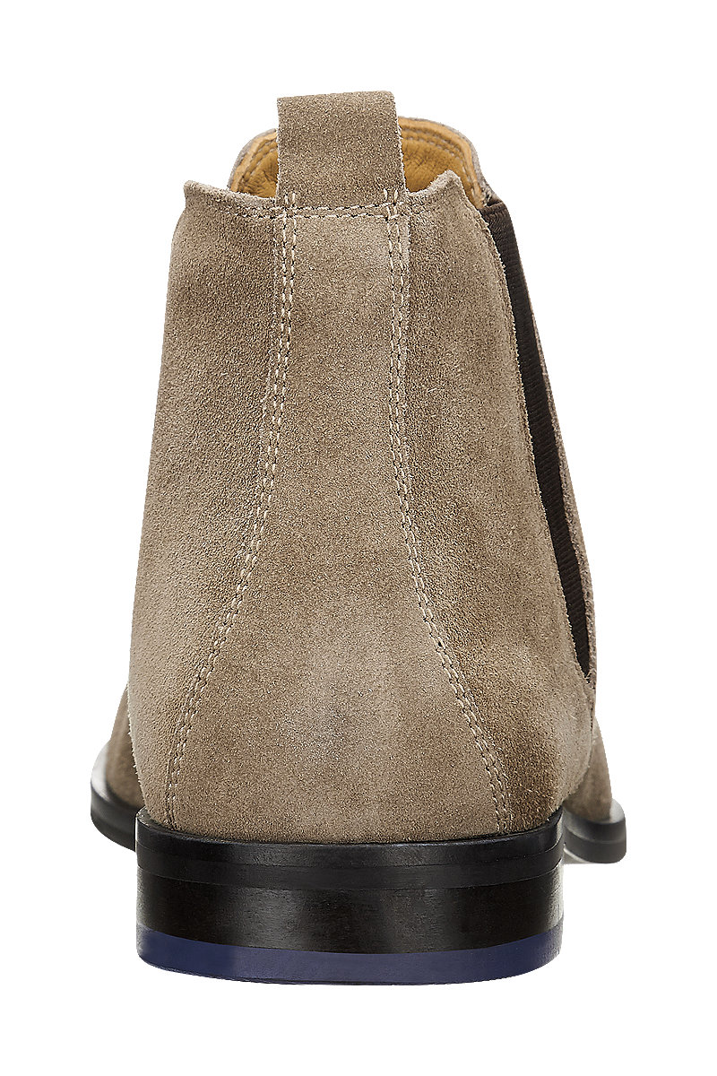 Deichmann Mens AM Shoe Beige Suede Chelsea Boots. 3