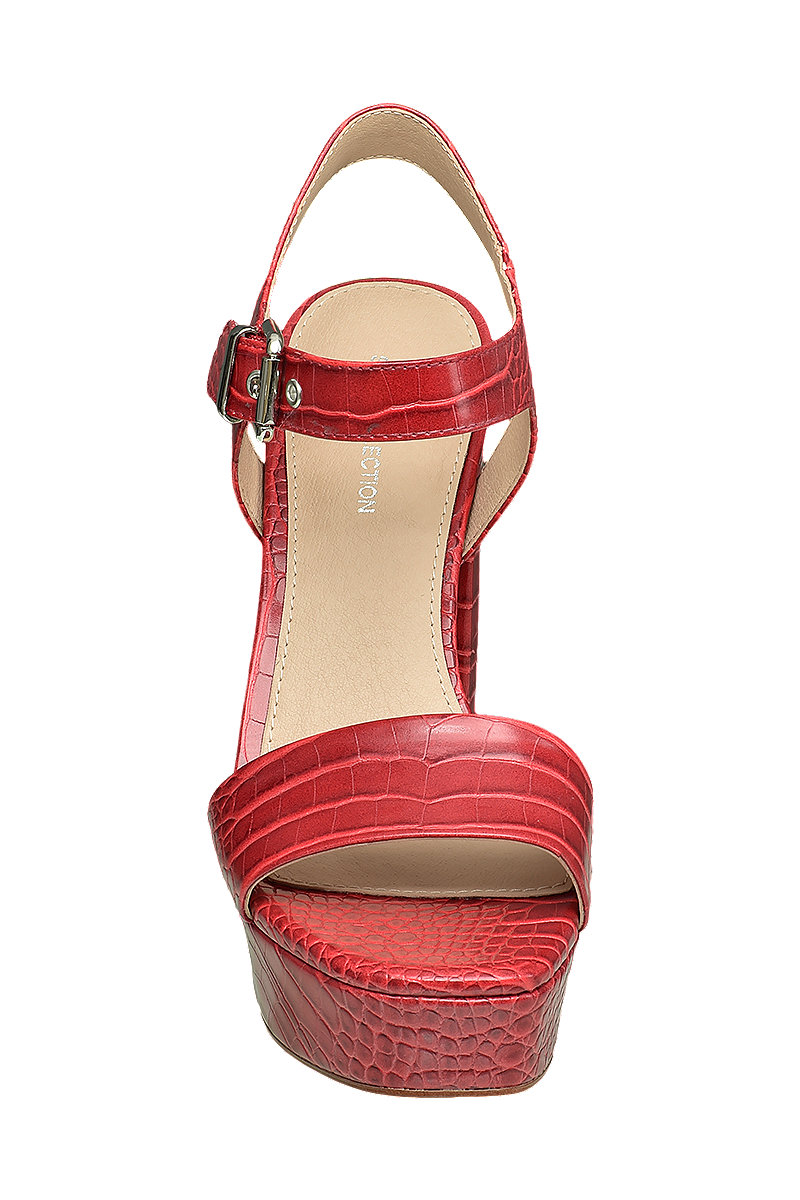 Deichmann Rita Ora Star Collection Red Croc Platform High Heels. 2 Deichmann Rita Ora Star Collection Red Croc Platform High Heels. 2