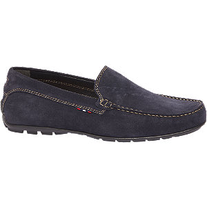 Am Shoe Blauwe Suede Mocassin am shoe kopen in de aanbieding