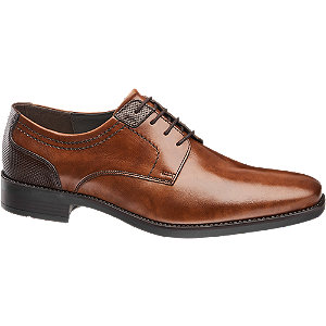 Am Shoe Cognac Leren Geklede Schoen Vetersluiting am shoe kopen in de aanbieding