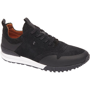 Am Shoe Zwarte Suede Sneaker am shoe kopen in de aanbieding