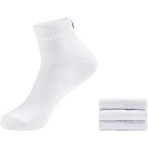 Levně Bílé ponožky Fila – 3 páry