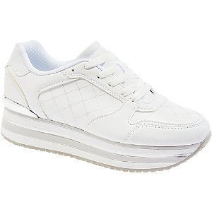 Levně Bílé tenisky na platformě Graceland